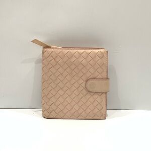 Bottega Veneta Pink Woven Wallet
